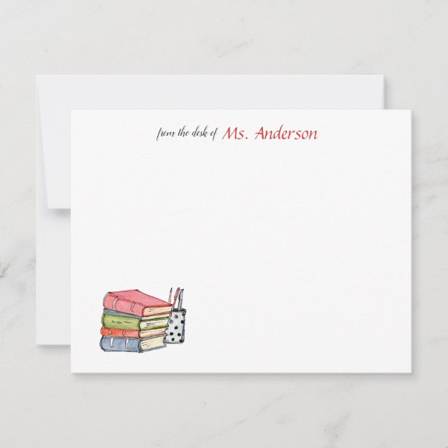 Carnets d'aquarelle et cartes de remerciements de  (Devant)