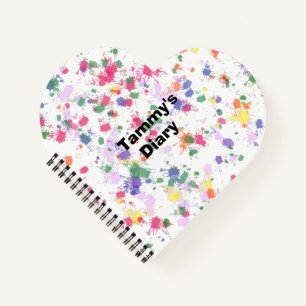 Carnets de coeur en papier recouvert de papier pei