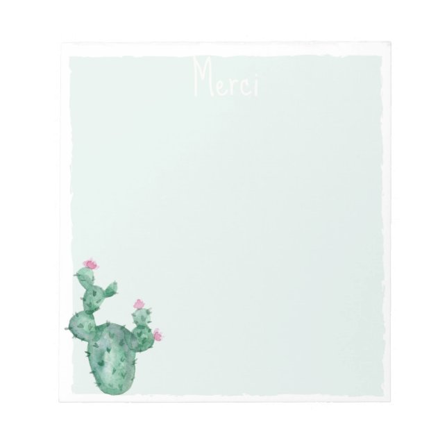 carnets de notes cactus personnalisés (Devant)
