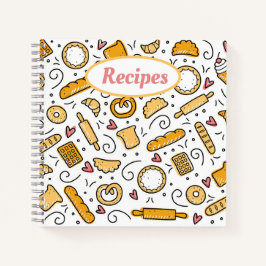 Carnets de recettes d'éléments de cuisson