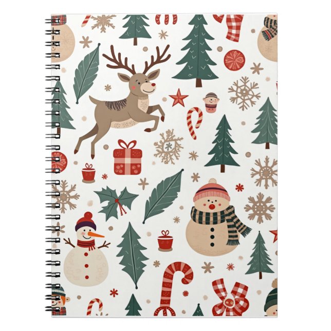 Carnets en spirale de Noël d'hiver (Devant)
