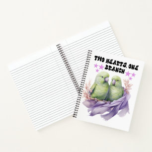 Carnets et tampons d'écriture - Deux perroquets ve