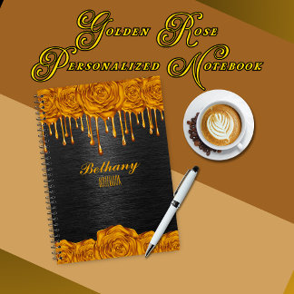 Carnets personnalisés Rose d'or