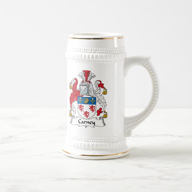 Carney Familienwappen Bierglas (Rechts)