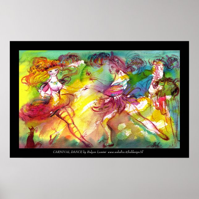 CARNIVAL BALLET / Venezianische Masquerade, Tanz,  Poster (Vorne)