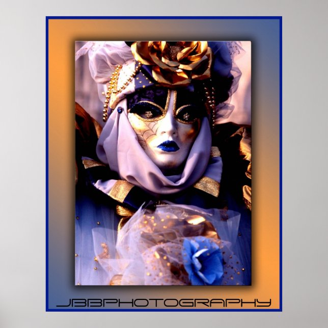 carnival blue gold poster (Vorne)