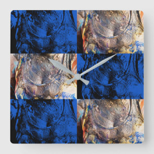 carnival chest quadratische wanduhr