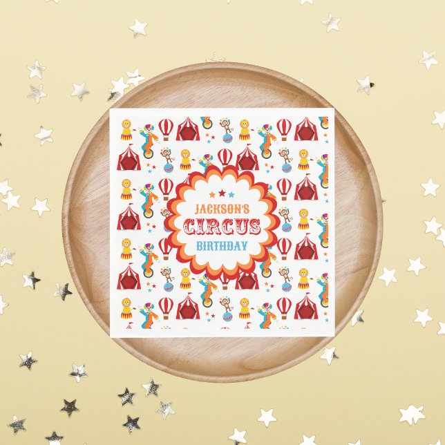 Carnival Circus Festival Kindergeburtstag Party Serviette (Von Creator hochgeladen)