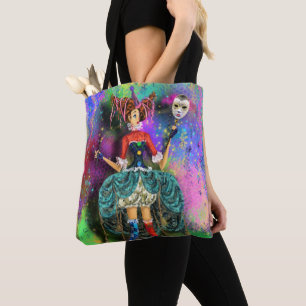 Carnival Clown Joker Jester Tote Bag Tasche