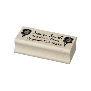 Carnival Cotton Candy Floss Spun Sugar-Adresse Gummistempel
