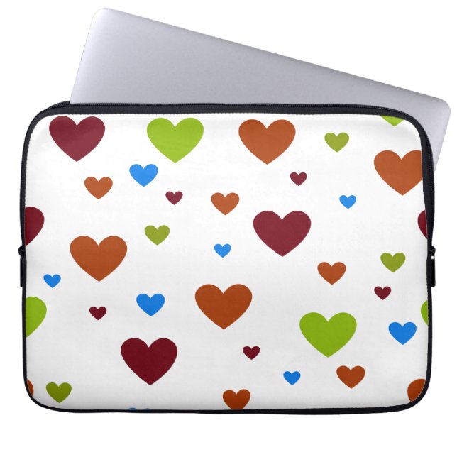 Carnival Dancing Hearts 1 Laptopschutzhülle (Vorderseite)