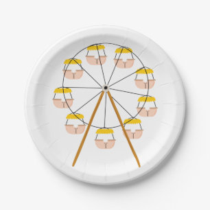 Carnival Ferris Wheel Pappteller