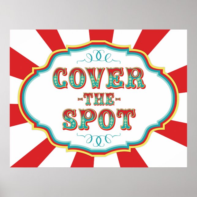 Carnival Game Sign Cover zum Spielen Poster (Vorne)