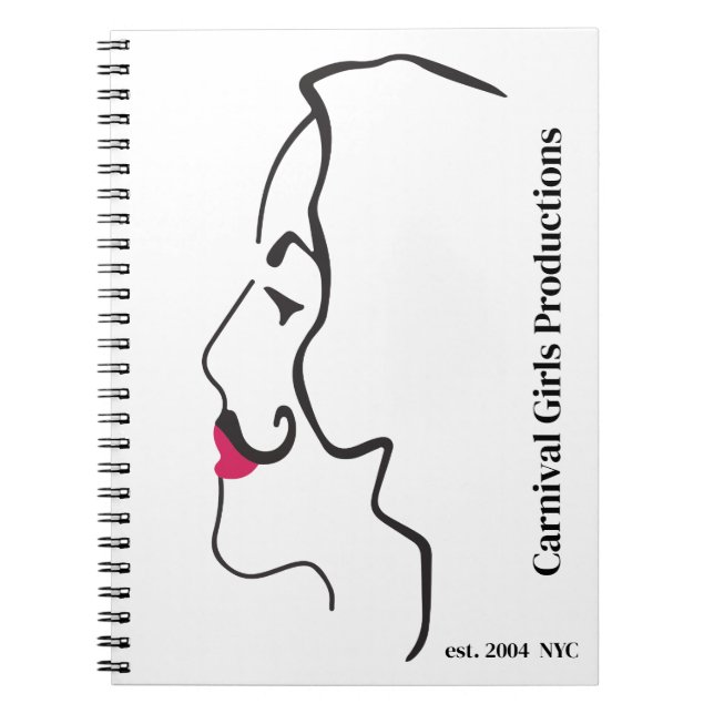 Carnival Girls Productions Silouhette Notizblock (Vorderseite)