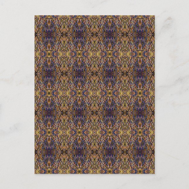 Carnival Glass With Orange Mold Fungus tiled Postkarte (Vorderseite)