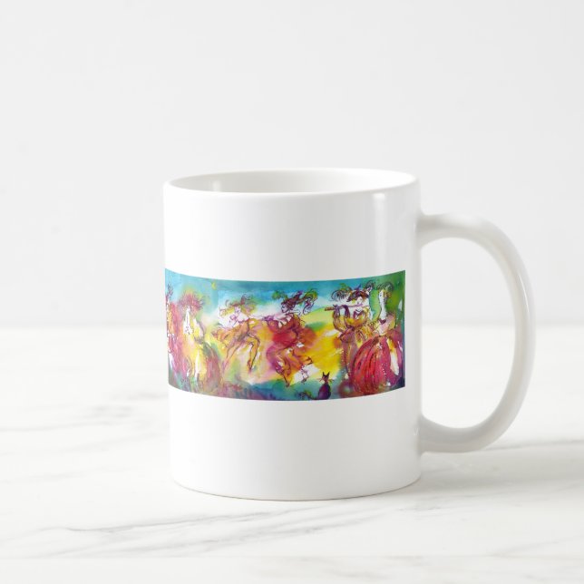 CARNIVAL NIGHT / Venezianische Masquerade, Tanzmus Kaffeetasse (Rechts)