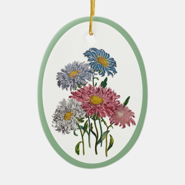 Carnival of flowers: China Asters Keramik Ornament (Vorne)