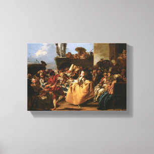 Carnival Scene – Giovanni Domenico Tiepolo Leinwanddruck