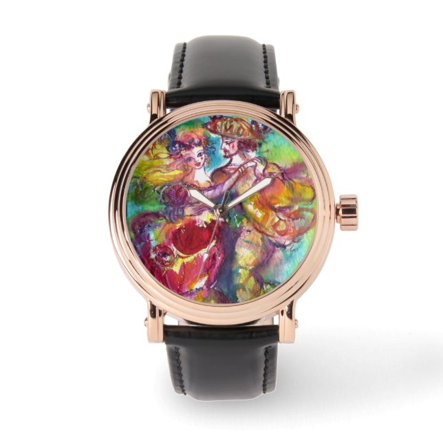 CARNIVAL TANCE / Venezianischer Maskenball Armbanduhr (Vorderseite)