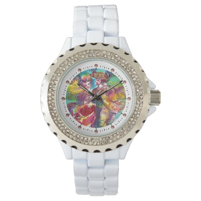 CARNIVAL TANCE / Venezianischer Maskenball Armbanduhr (Vorderseite)
