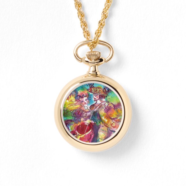 CARNIVAL TANCE / Venezianischer Maskenball Armbanduhr (Vorderseite)