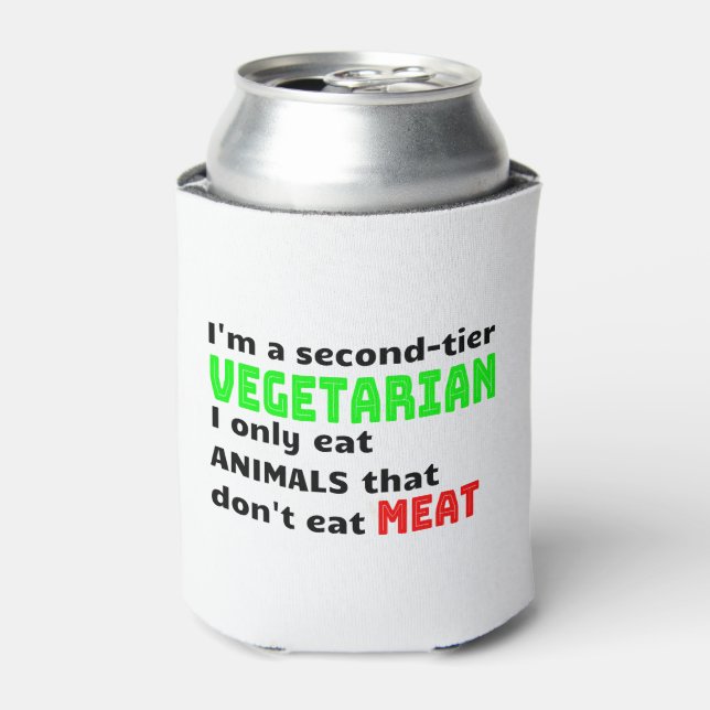 Carnivore Meat Lover Funny Sarcastic Geschenk Dosenkühler (Kanne Vorderseite)