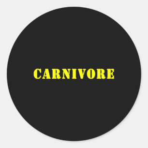Carnivore Runder Aufkleber