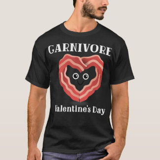 Carnivore Valentinstag Geschenk Bacon Herzlich Wil T-Shirt