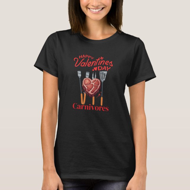 Carnivore Valentinstag T-Shirt (Vorderseite)