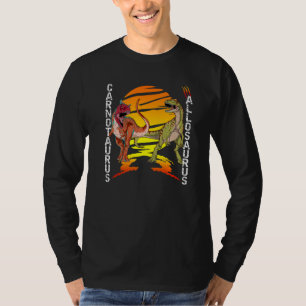 Carnotaurus Allosaurus Doppeldinosaurier-Angriff T-Shirt