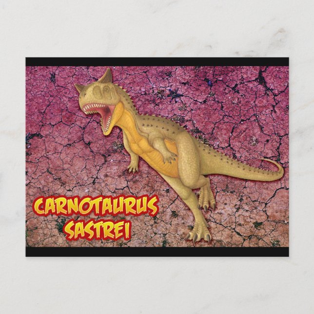 Carnotaurus Sastrei Postkarte (Vorderseite)