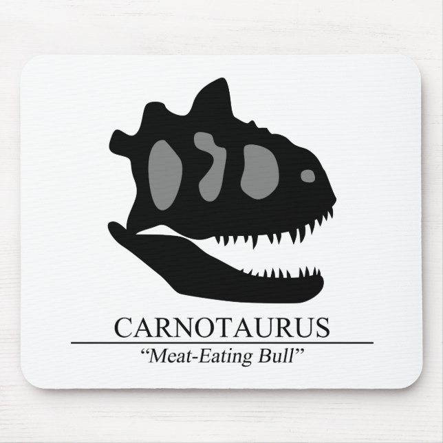 Carnotaurus Skull Mousepad (Vorne)