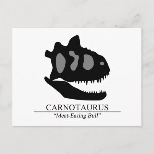 Carnotaurus Skull Postkarte