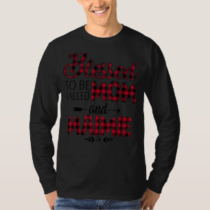 Caro Kariert Red gesegnet, Mama und Maimi genannt T-Shirt