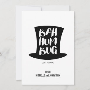 Carol Bah Humbug - Carte de vacances Noël