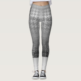 Carol E Capri Couper-Offs Houndstooth Leggings