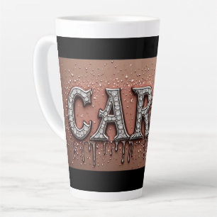 Carol Name in triefendem Gold Milchtasse