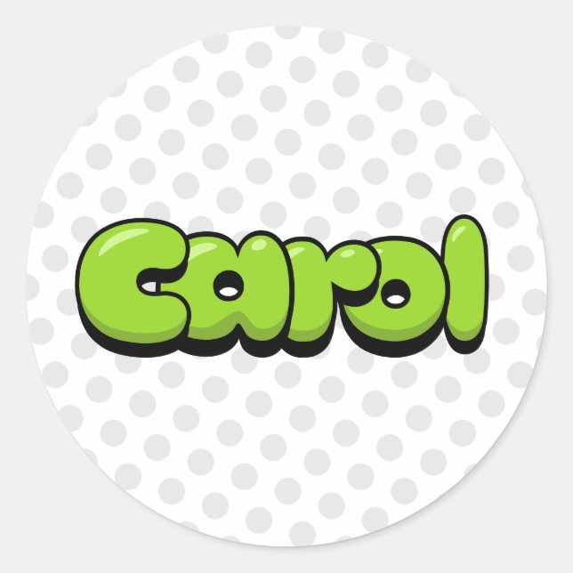 Carol Runder Aufkleber (Vorderseite)