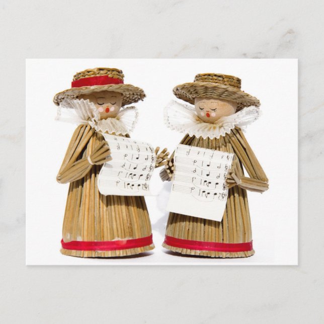 Carol Singers Decoration Postkarte (Vorderseite)