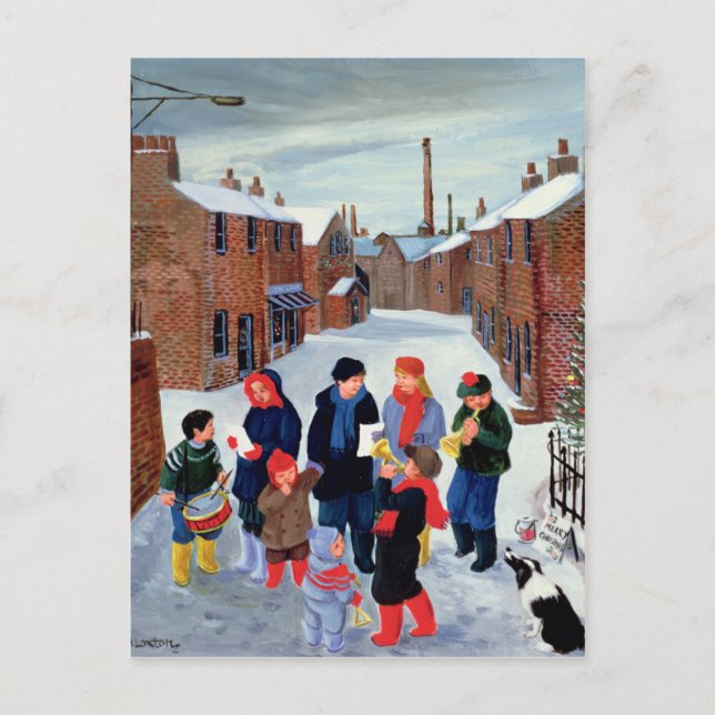 Carol Singers Postkarte (Vorderseite)