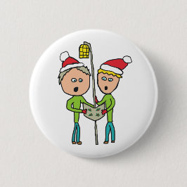 Carol Singing Button
