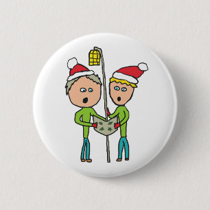 Carol Singing Button