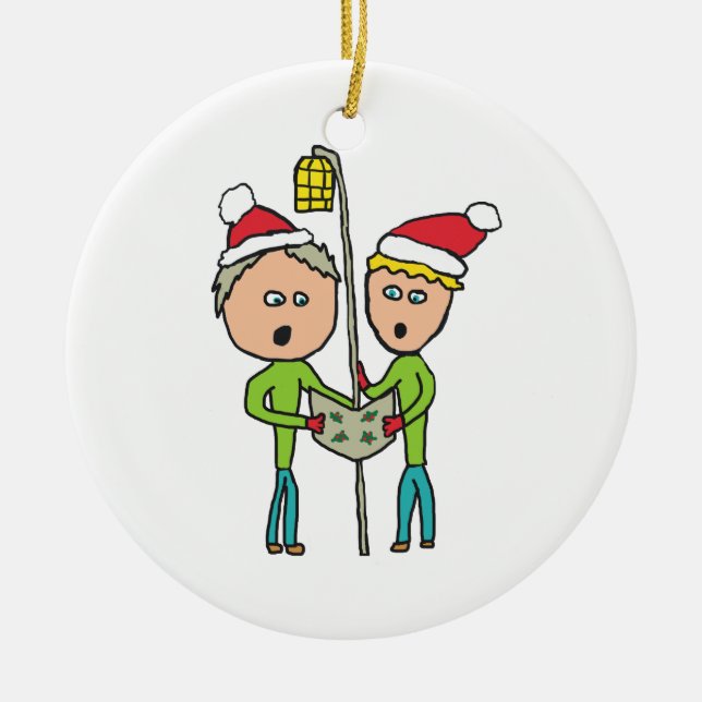 Carol Singing Keramik Ornament (Vorne)
