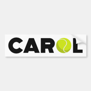 Carol Tennis Autoaufkleber