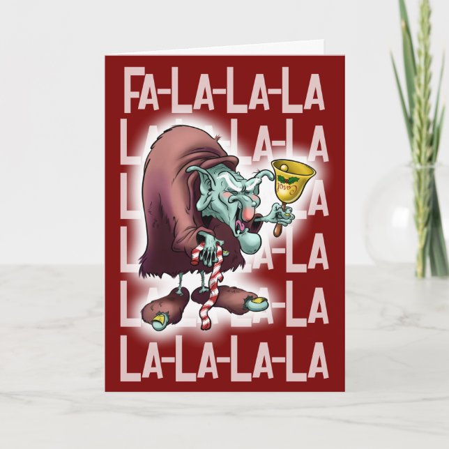 CAROL the YULETIDE TROLL (Glanz) - Jeff Willis Art Karte (Vorderseite)