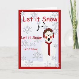 Caroler Boy Weihnachten lassen es schneegrüßen