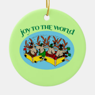 Carolers-Ren-Weihnachtsbaum-Verzierung Keramik Ornament