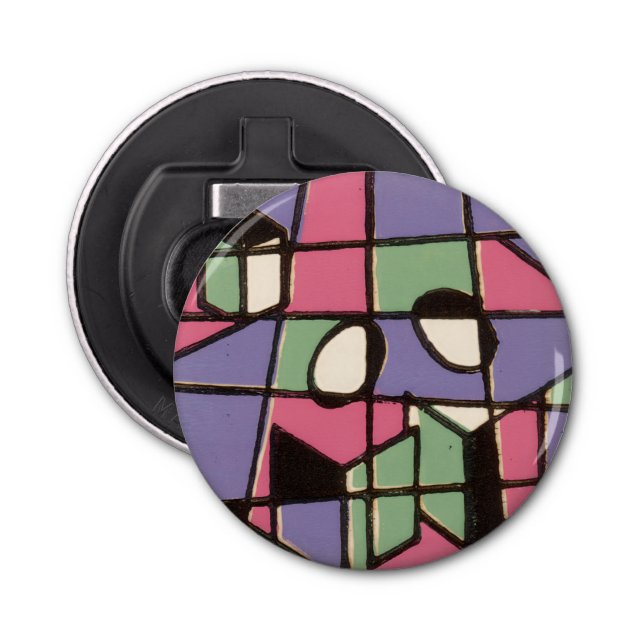 Carolers Stainglass Flaschenöffner (Vorderseite)