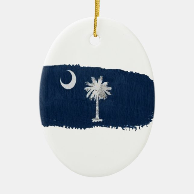 Carolina auf meinem Verstand Keramik Ornament (Vorne)