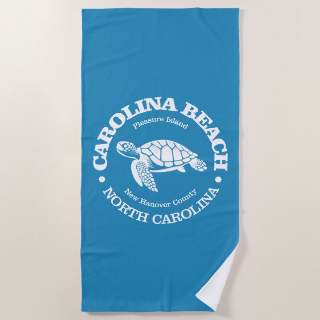 Carolina Beach (Meeresschildkröte) Strandtuch (Vorderseite)